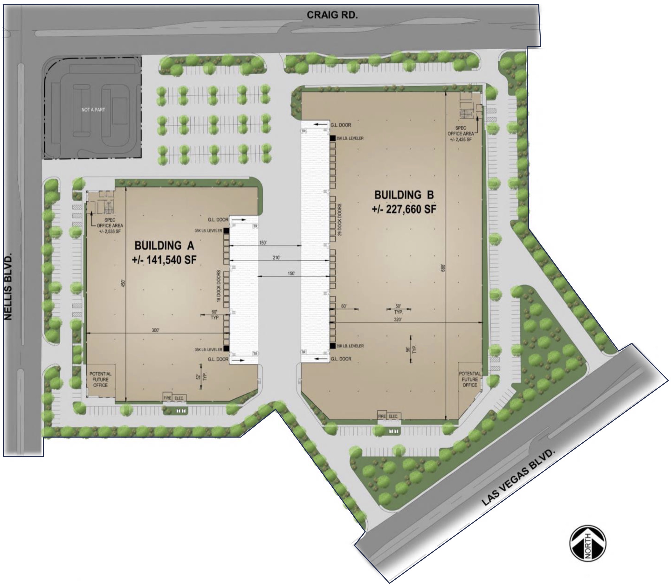 Craig Road Logistics Center Site Plan